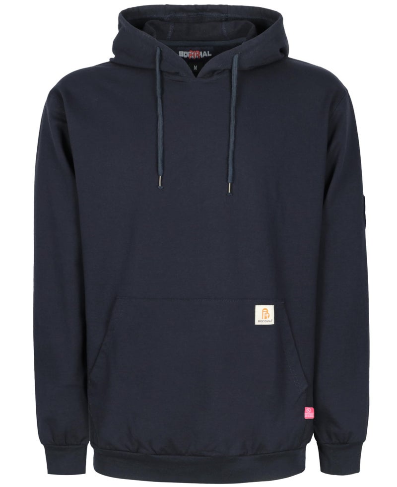 BOCOMAL FR Hoodie Idea for Summer Pullover Shirts 7.5oz Lightweight Navy Flame Resistant Sweatshirt - Image 1